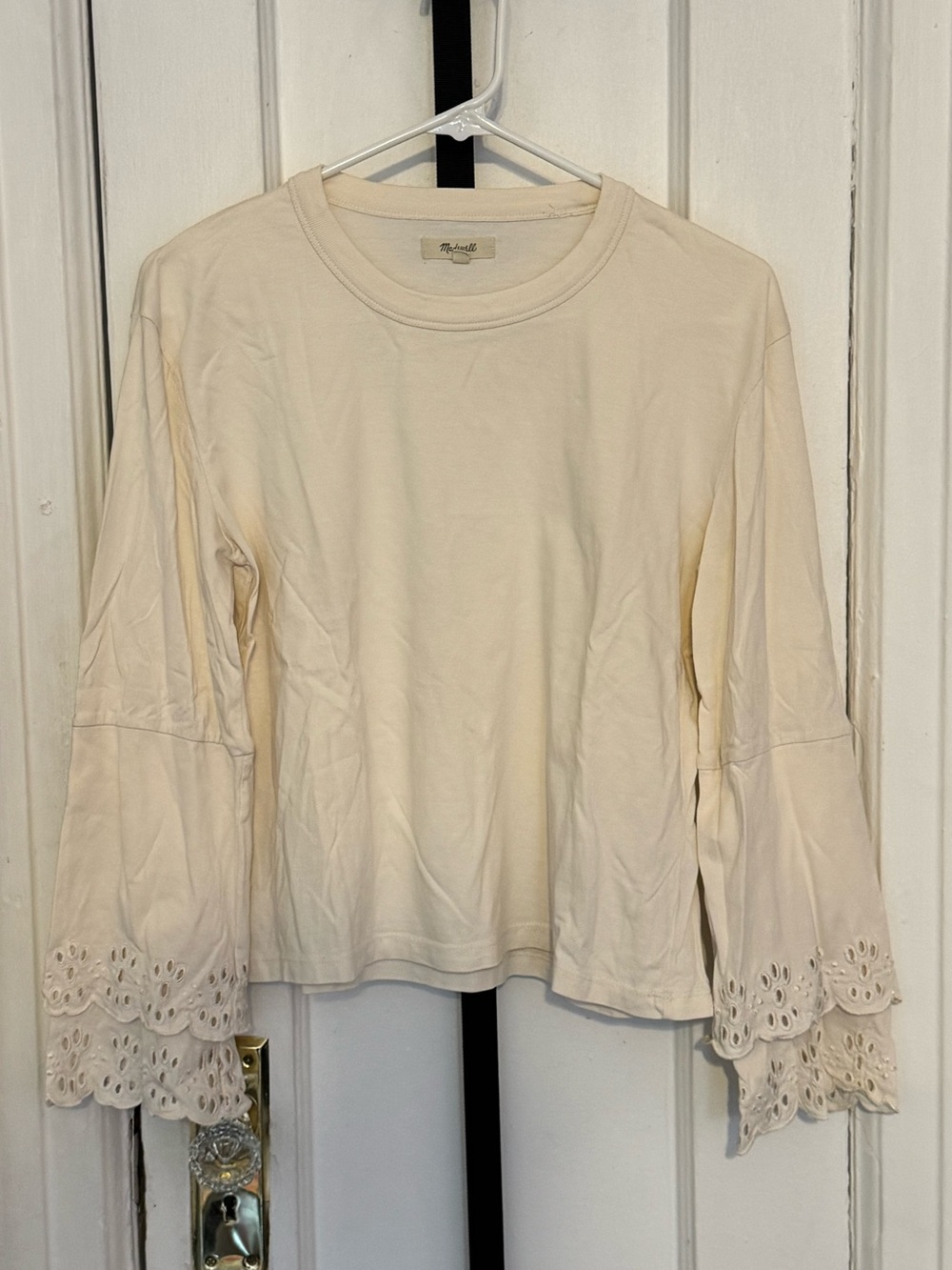 Madewell Boho Eyelet Sleeve Top
